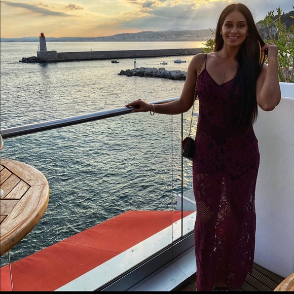 Wine lace maxi - Picture 4 of 4